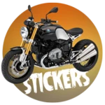 bike sticker for whatsapp android application logo